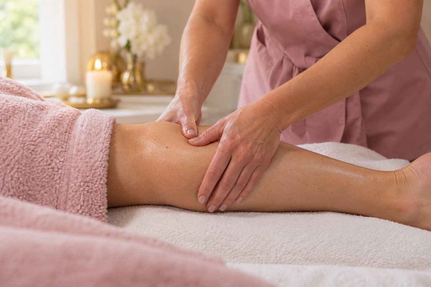 Drainage lymphatique des jambes